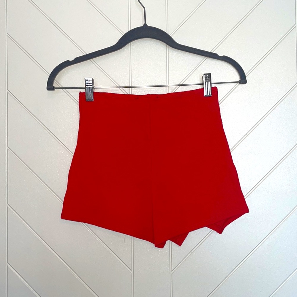 Red Mini Skort - Picture 2 of 5